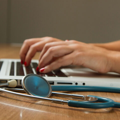 Computer and stethoscope