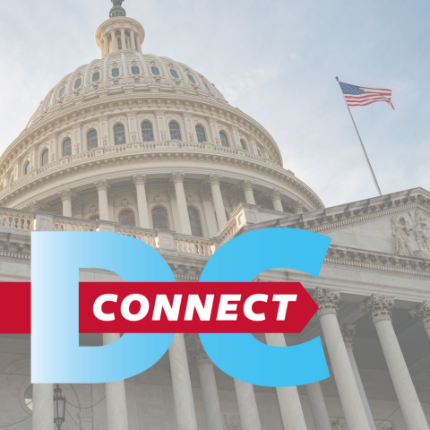 Capitol Building with DC Connect text overlayed