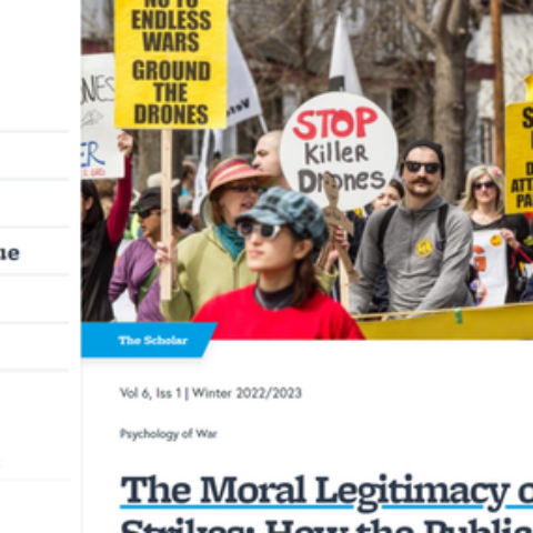 screen clipping of homepage of Texas National Security Review