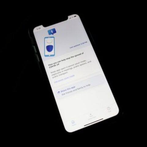 phone screen showing app