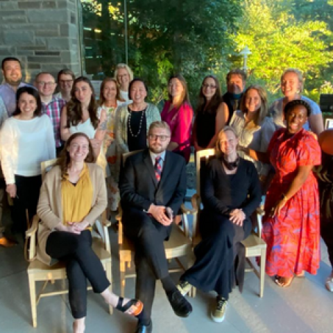 EMPA students together outside