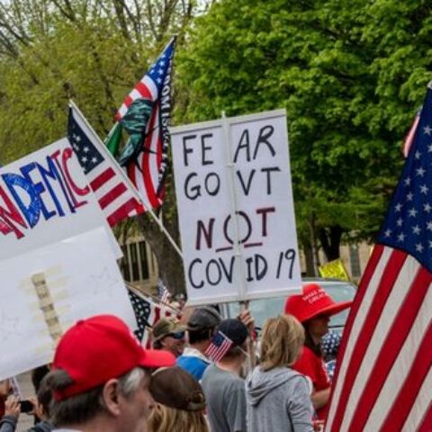 group of people protesting